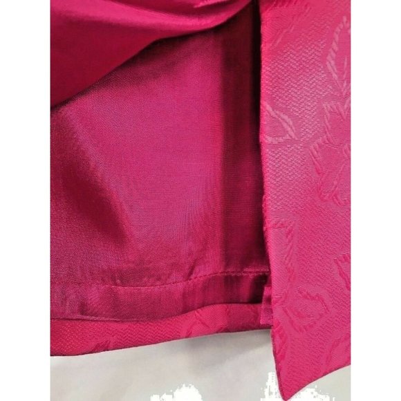 Bergamo By EBI Woman's Floral Skirt Straight Lined Back Zip Pink Size 4 - Picture 4 of 6